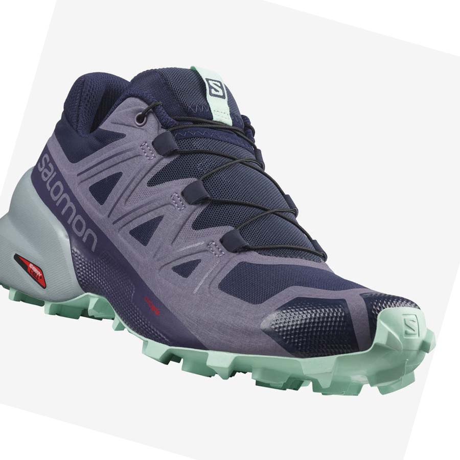 Tenis Para Trail Running Salomon SPEEDCROSS 5 Mujer Morados | MX 2741JPQ